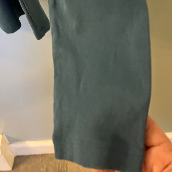 St. John's Bay Womens Rich Teal Long Sleeve Round Neck Essential Tee Size XL - Picture 3 of 4